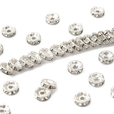 Brass Grade B Rhinestone Spacer Beads RSB038-B01-1