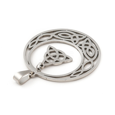 Non-Tarnish 201 Stainless Steel Pendants STAS-D190-15P-1