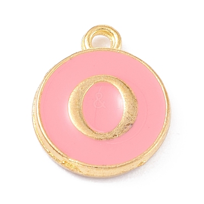 Golden Plated Alloy Enamel Charms X-ENAM-Q437-14O-1
