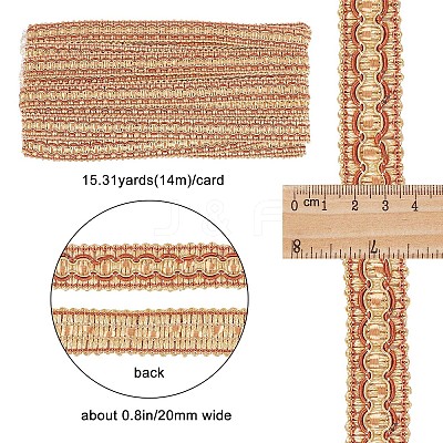 Polyester Braided Lace Trims WCOR-WH0001-04E-1