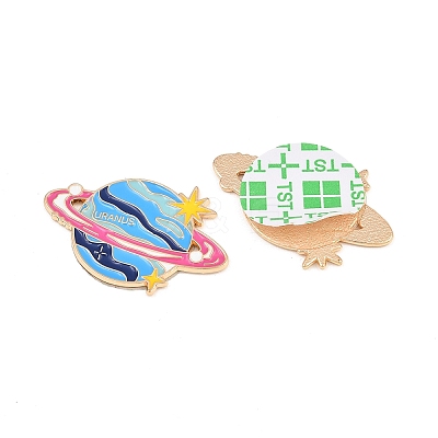 Space Planet Alloy Enamel Cabochons AL-CBA1A6F-07KCG-H-1