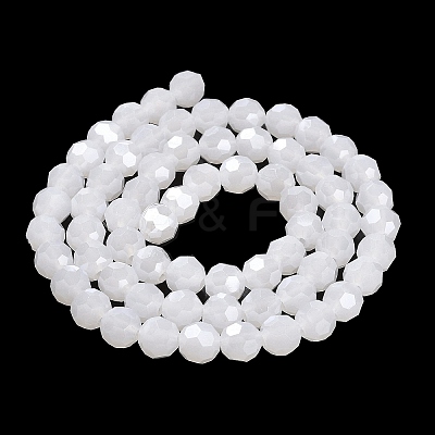 Electroplate Glass Beads Strands EGLA-A035-J8mm-A05-1