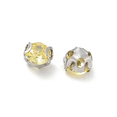 Round Stainless Steel Prong Settings STAS-M104-01E-1