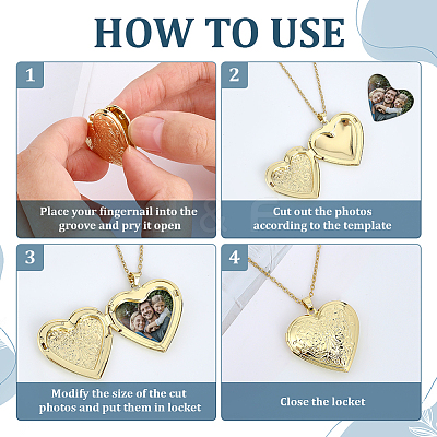 12Pcs 6 Styles Brass Locket Pendants KK-ME0004-25-1
