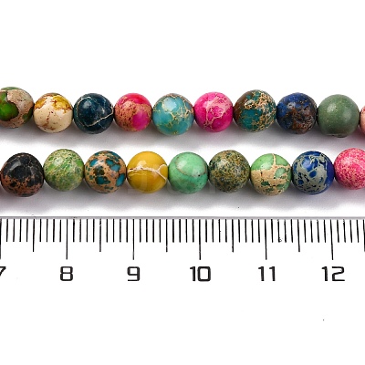 Dyed Natural Regalite/Imperial Jasper/Sea Sediment Jasper Beads Strands G-B124-C02-11-1
