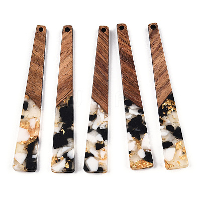 Translucent Resin & Walnut Wood Big Pendants LS-RESI-TAC0017-46-D04-1
