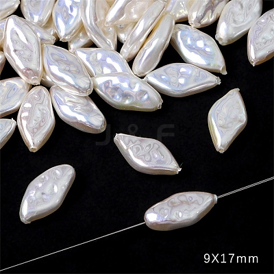 Plastic Imitation Pearl Baroque Irregular Beads PW-WG10077-03-1