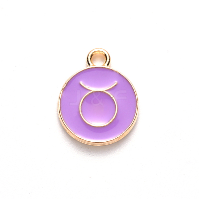 Alloy Enamel Pendants X-ENAM-S124-01A-01C-1