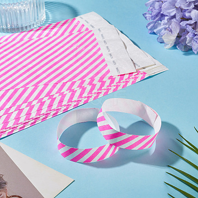 Paper Disposable Wristbands BJEW-TAC0075-002D-1