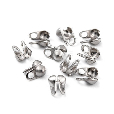 Tarnish Resistant 304 Stainless Steel Smooth Surface Bead Tips X-STAS-D150-01P-1