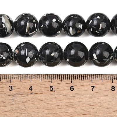 Synthetic Turquoise and Sea Shell Assembled Graduated Beads Strands GG-CBA2AE1-A07-F-1