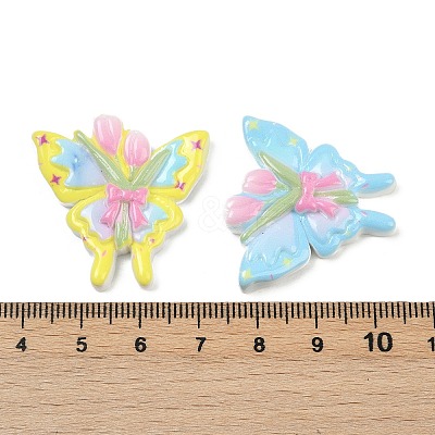 Opaque Resin Enamel Cabochons CRES-D308-03-1