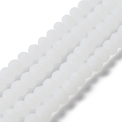 Imitation Jade Solid Color Glass Beads Strands EGLA-A034-J10mm-MD05-1
