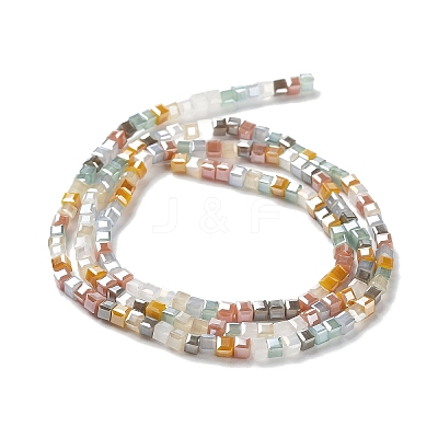 Gradient Color Electroplate Glass Bead Strands GLAA-E042-05-B05-1