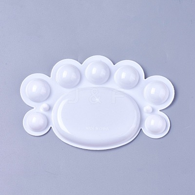 Plastic Watercolor Oil Palette AJEW-L072-B04-1