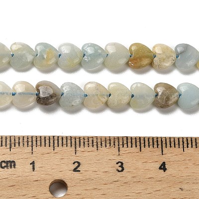 Natural Flower Amazonite Beads Strands G-P575-C07-6mm-1