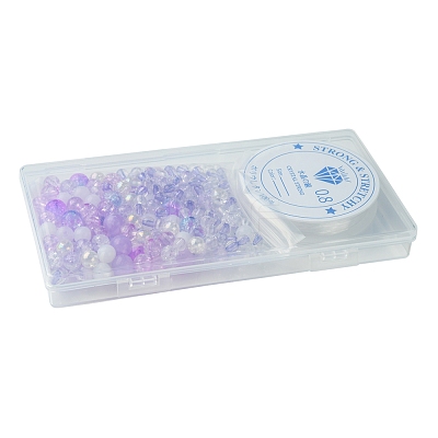 DIY Round Acrylic Beads Bracelets Making Kits DIY-FS0007-02C-1