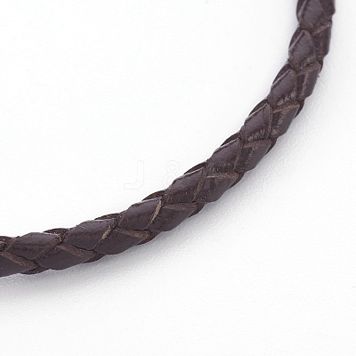 Braided Leather Cord Bracelet Making MAK-L018-05E-1