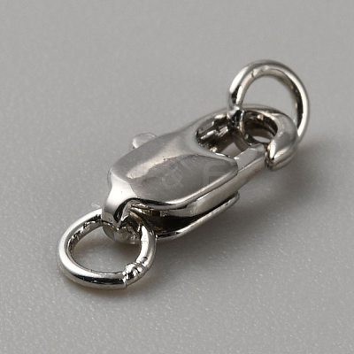Brass Lobster Claw Clasps FIND-WH0110-859A-P-1