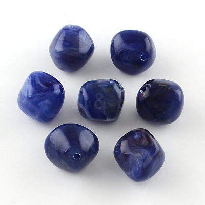 Bicone Imitation Gemstone Acrylic Beads X-OACR-R024-07-1