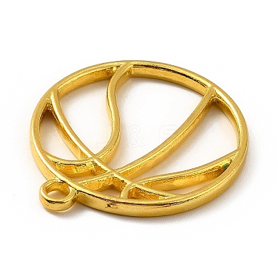 Alloy Open Back Bezel Pendants X-FIND-B006-04G-1
