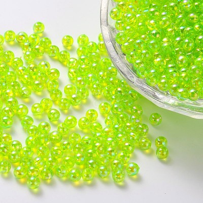 Eco-Friendly Transparent Acrylic Beads PL733-4-1