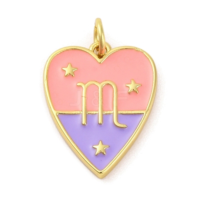 Brass Enamel Pendants LS-KK-Z077-01G-06-1