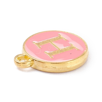 Golden Plated Alloy Enamel Charms ENAM-Q437-14H-1