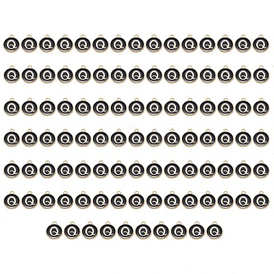 Golden Plated Enamel Alloy Charms ENAM-SZ0001-26B-Q-1