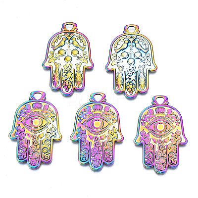 Religion Theme Rainbow Color Alloy Pendants PALLOY-N156-197-NR-1
