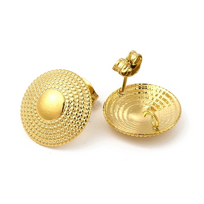 Ion Plating(IP) 304 Stainless Steel Stud Earrings EJEW-I281-24G-1