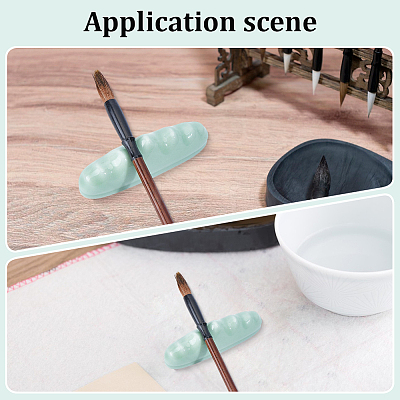 Porcelain Chinese Calligraphy Brush Pen Holder AJEW-WH20020-512B-01-1