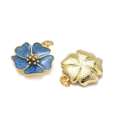 Brass Enamel Pendants KK-CBAD9DF-03G-J-1