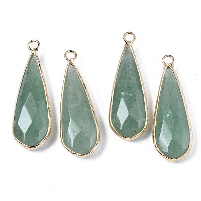Natural Green Aventurine Pendants G-S359-319A-1
