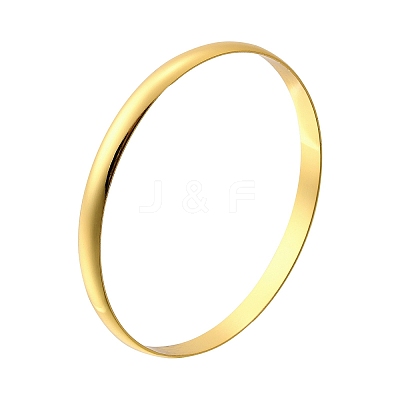 304 Stainless Steel Plain Bangles for Women BJEW-V004-02B-G-1