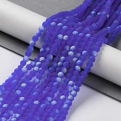 Transparent Glass Beads Strands EGLA-A034-T4mm-MB31-1