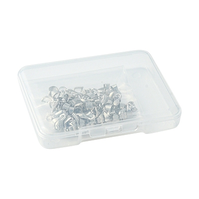 40Pcs 4 Styles Brass Ice Pick Pinch Bails KK-FS0001-24-1