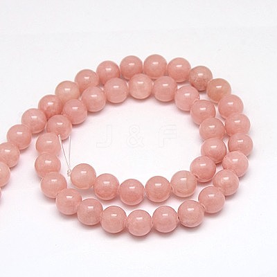 Natural Yellow Jade Beads Strands G-G598-6mm-YXS-02-1