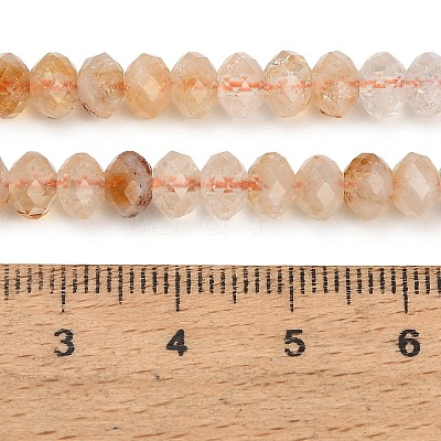 Heated Natural Citrine Beads Strands GG-CBA41EF-B01-6x4mm-1