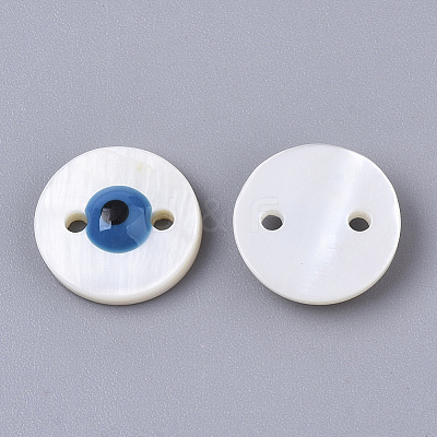 Freshwater Shell Links Connectors LS-SHEL-N026-39B-1