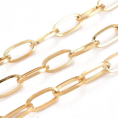 Ion Plating(IP) 304 Stainless Steel Paperclip Chains CHS-F009-02B-G-1