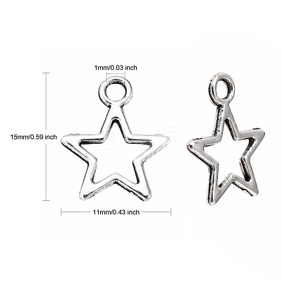 Tibetan Style Alloy Charms X-LF10651Y-NF-1