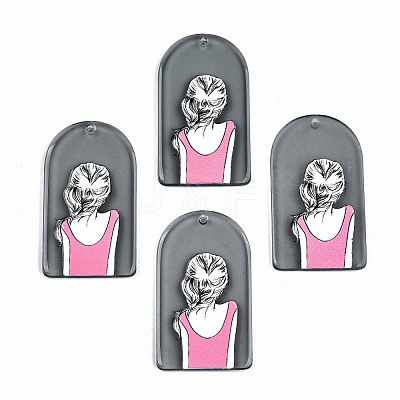 Transparent Acrylic Pendants KY-T022-01-1