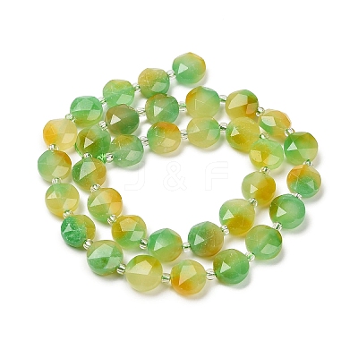 Dyed Natural White Jade Beads Strands G-C116-A181-01C-1