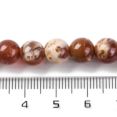 Natural Fire Crackle Agate Beads Strands G-G163-A01-02-1