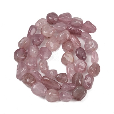 Natural Madagascar Rose Quartz Beads Strands G-Q060-E21-03-1
