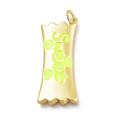 Real 18K Gold Plated Brass Enamel Pendants LS-KK-A150-06G-C-RS-1