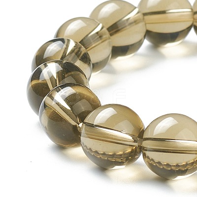 Round Glass Beads Stretch Bracelets for Teen Girl Women BJEW-A117-E-06-1