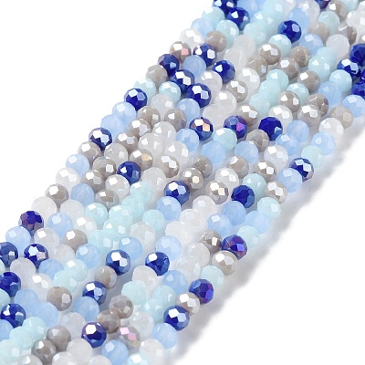 Glass Beads Strands EGLA-A034-M4mm-40-1
