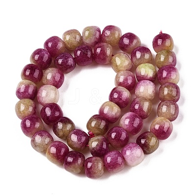 Dyed Natural White Jade Beads Strands G-T138-D08-1